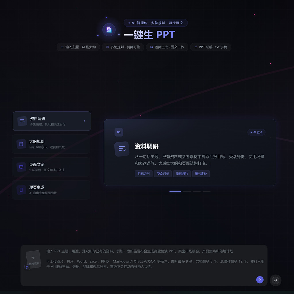 一键生成 PPT 提案案例展示
